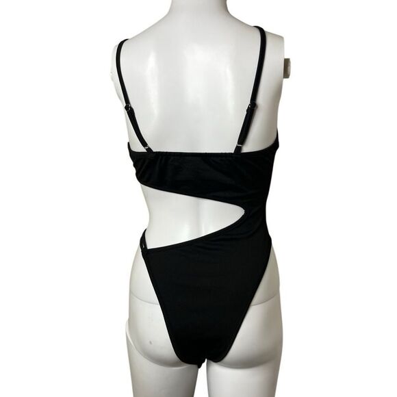 Black Cutout One-Piece Swimsuit - Picture 2 of 2